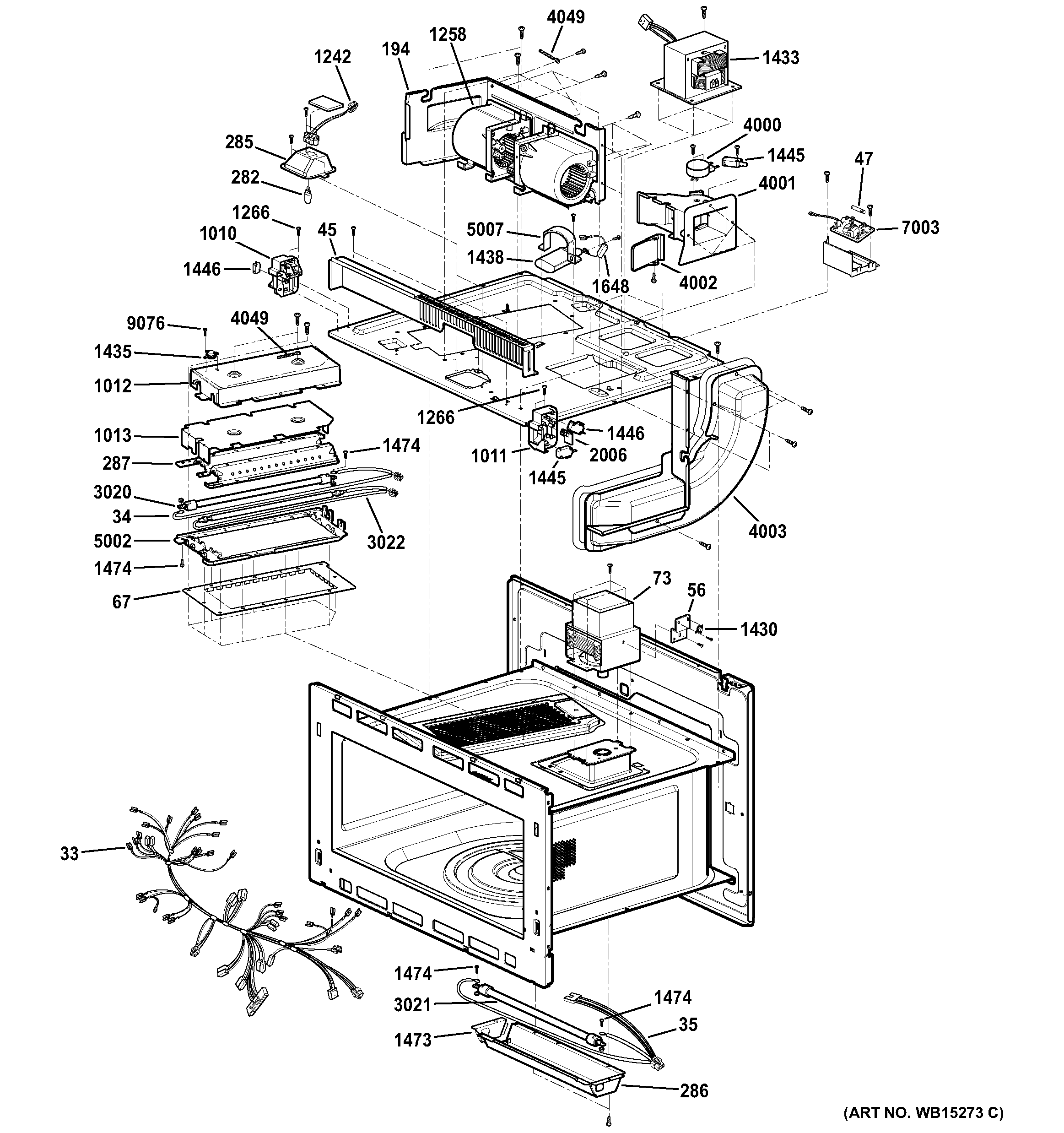 GE PSB9100SF1SS interior parts (2) diagram