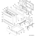 GE JGB700DEJ1WW door & drawer parts diagram