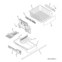 GE GDE20GSHBRSS freezer shelves diagram