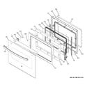 GE PT7050DF5BB door diagram