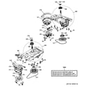 GE GTUP240GM2WW motor & drive assembly diagram