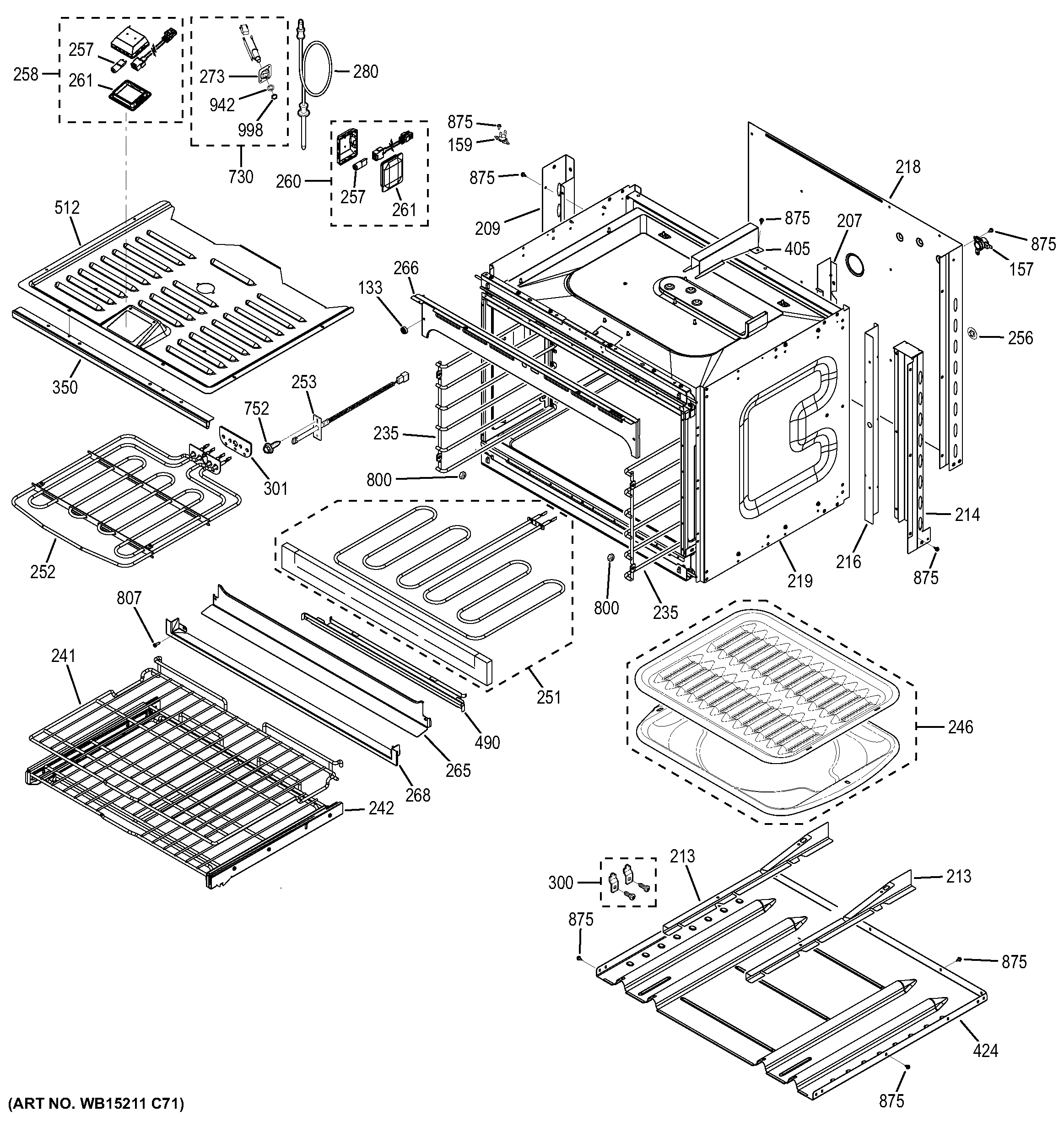 GE CT9550SH1SS lower oven diagram