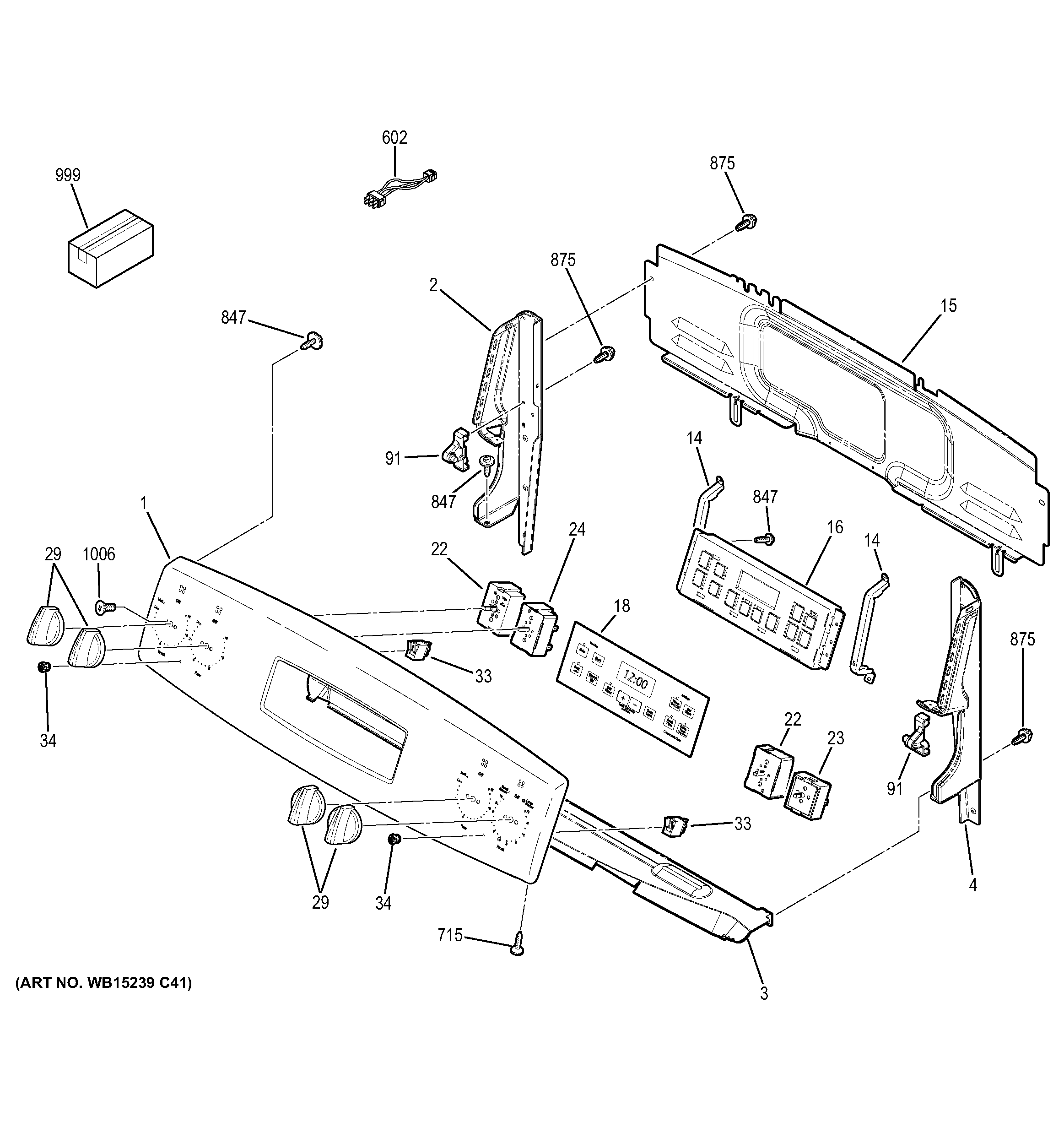 GE JB630RF5SS control panel diagram