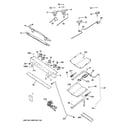 GE JGB450REF4SS gas & burner parts diagram
