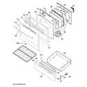 GE JGB450REF4SS door & drawer parts diagram