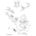 GE JGB620DEF3WW gas & burner parts diagram