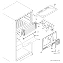 GE GIE18HGHGRBB freezer section diagram