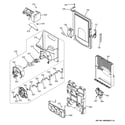 GE GYE22KSHHSS ice maker & dispenser diagram