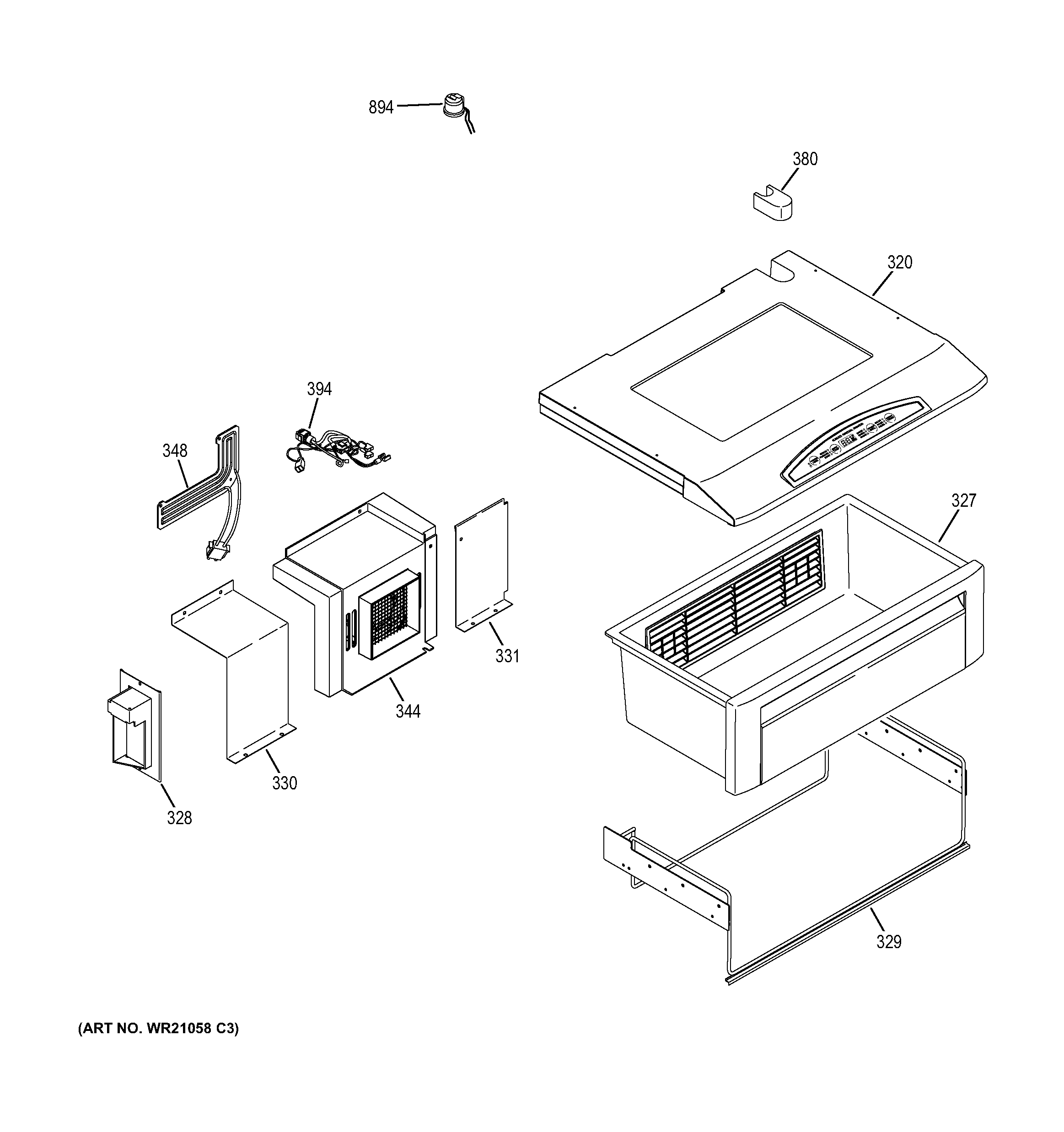 GE ZISP420DHBSS quick chill diagram