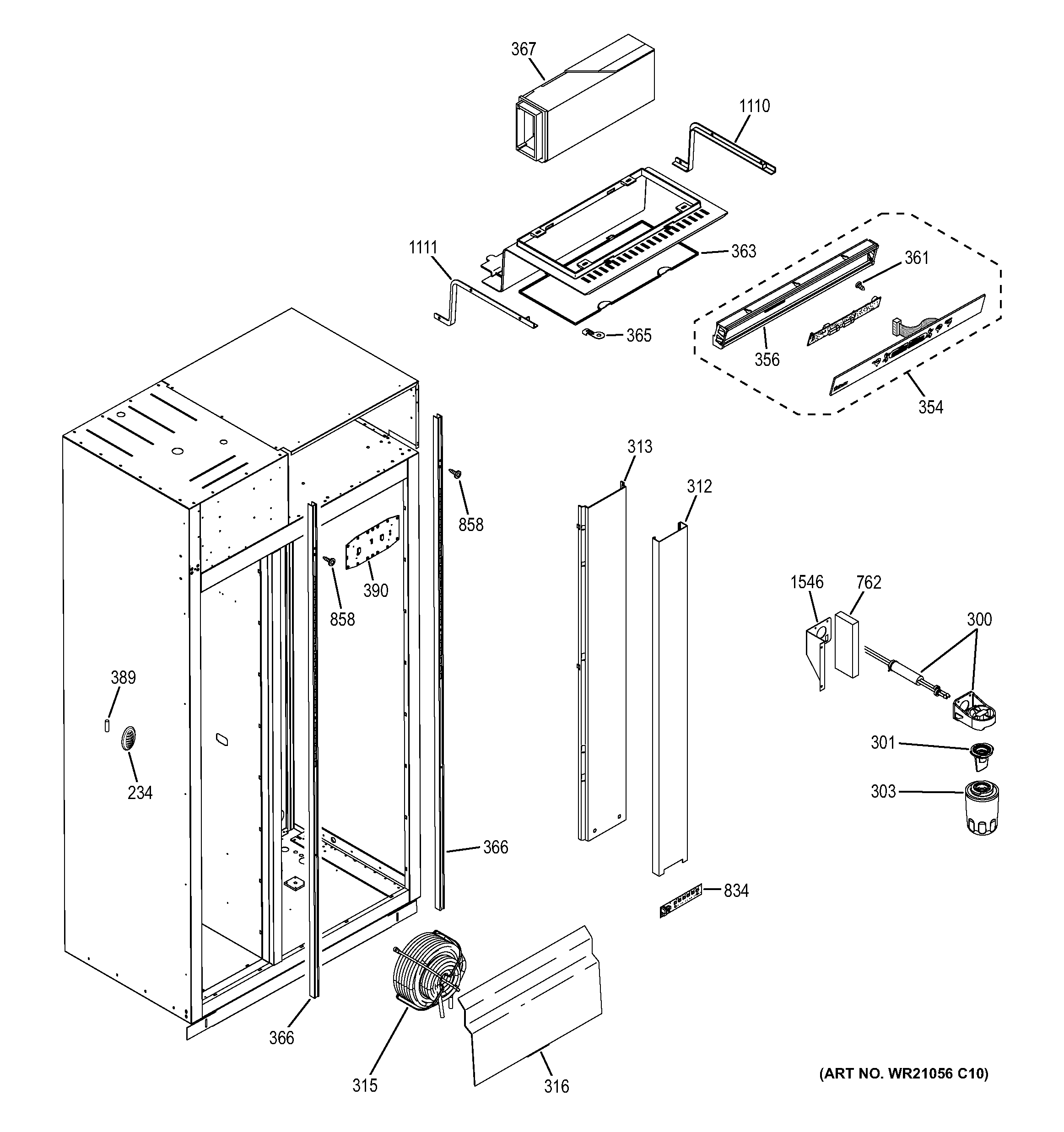 GE ZISS480DHBSS fresh food section diagram