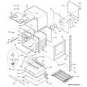 GE PT956DR2CC lower oven diagram