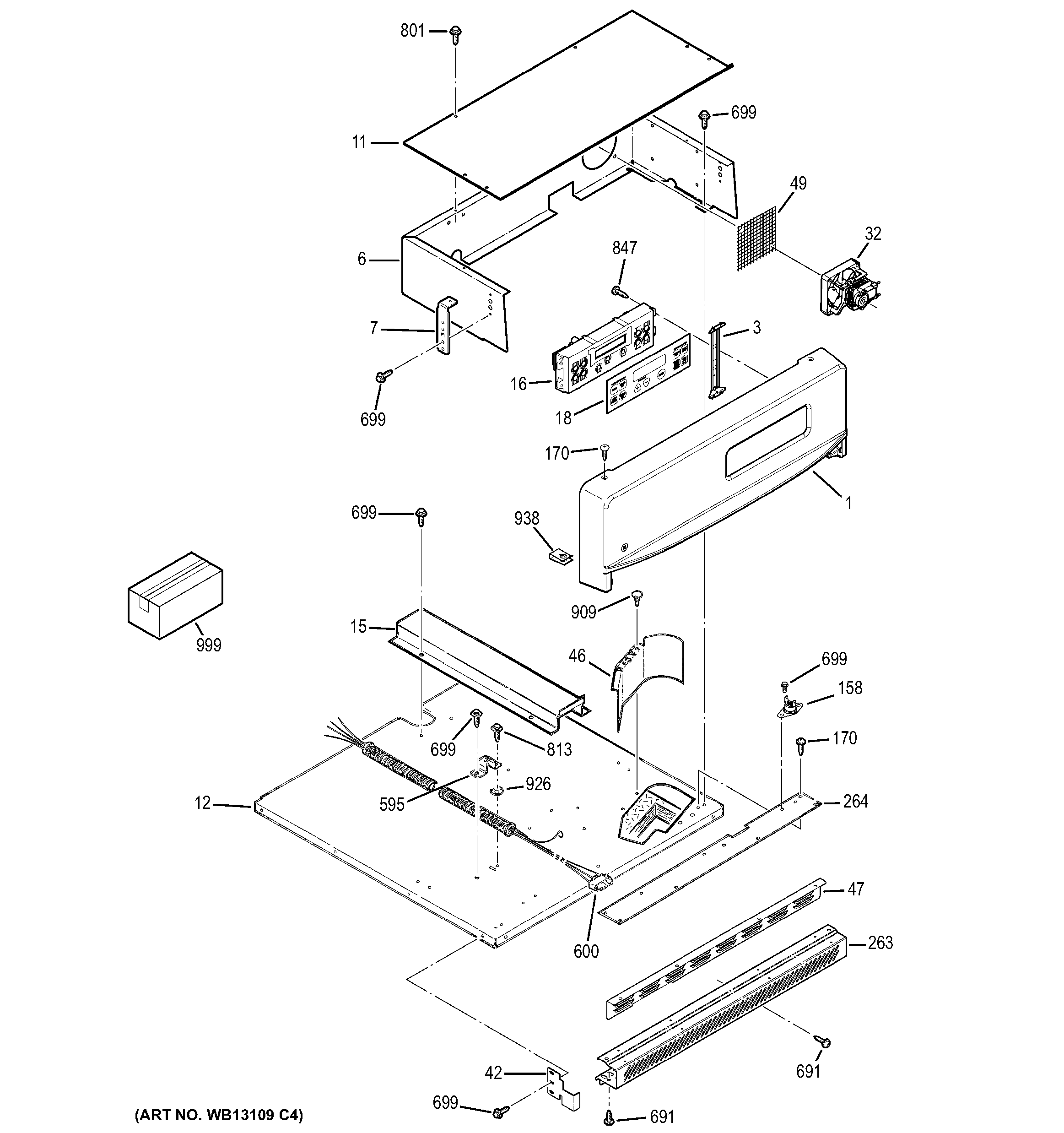 GE JRP20BJ2BB control panel diagram