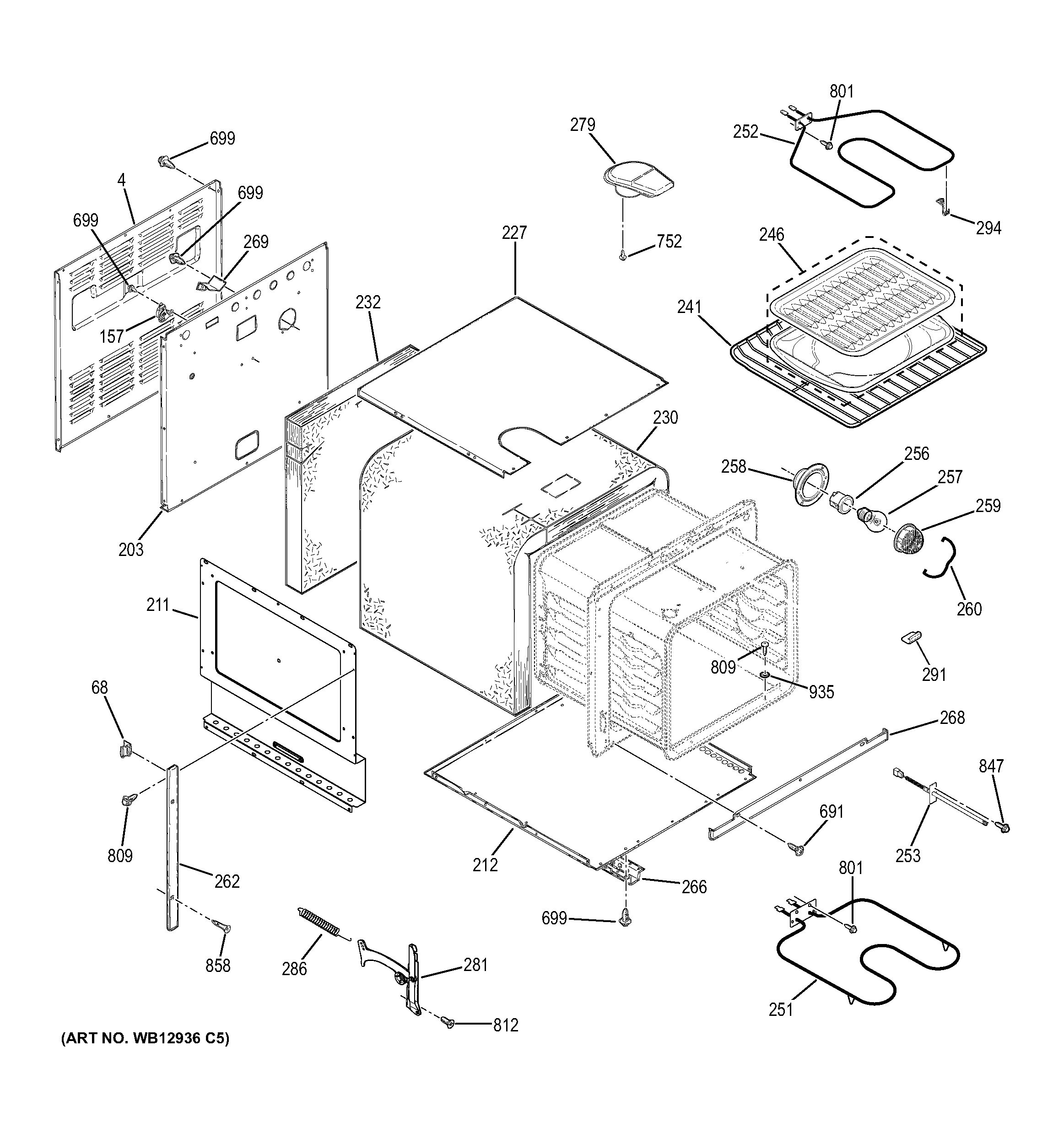 GE JRS06BJ2BB body parts diagram