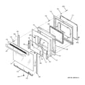 GE JB645ST2SS door diagram