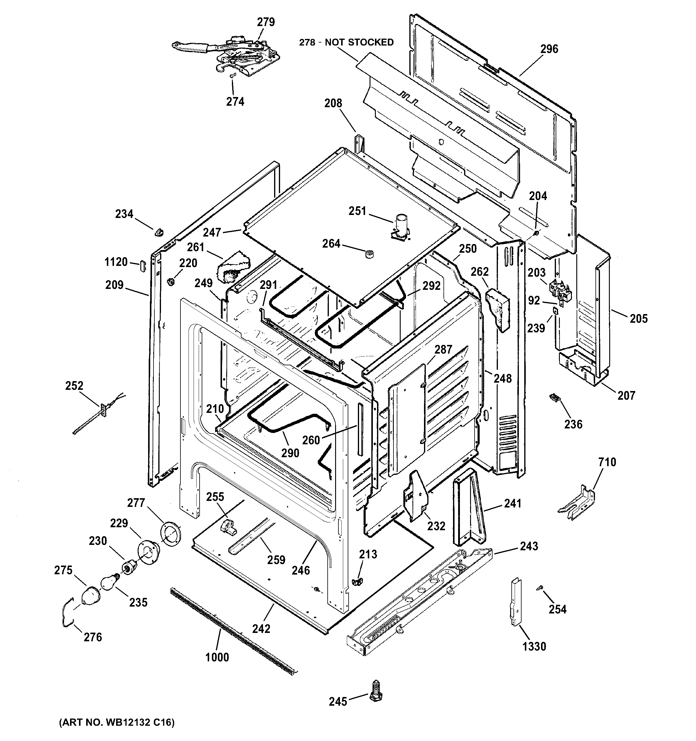 Hotpoint RB757DP2CT body parts diagram