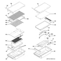 GE ZGP484LGR2SS grill & griddle assembly diagram