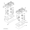 GE ZGP484LGR2SS cooktop diagram
