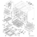 GE ZGP484LGR2SS oven cavity parts diagram
