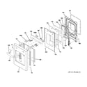 GE ZGP484LGR2SS small door assembly diagram