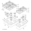 GE ZGP486NDR3SS cooktop diagram