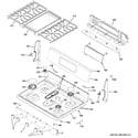 GE JGB860SEJ2SS control panel & cooktop diagram