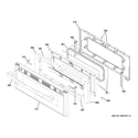 GE JGB860SEJ2SS upper door diagram