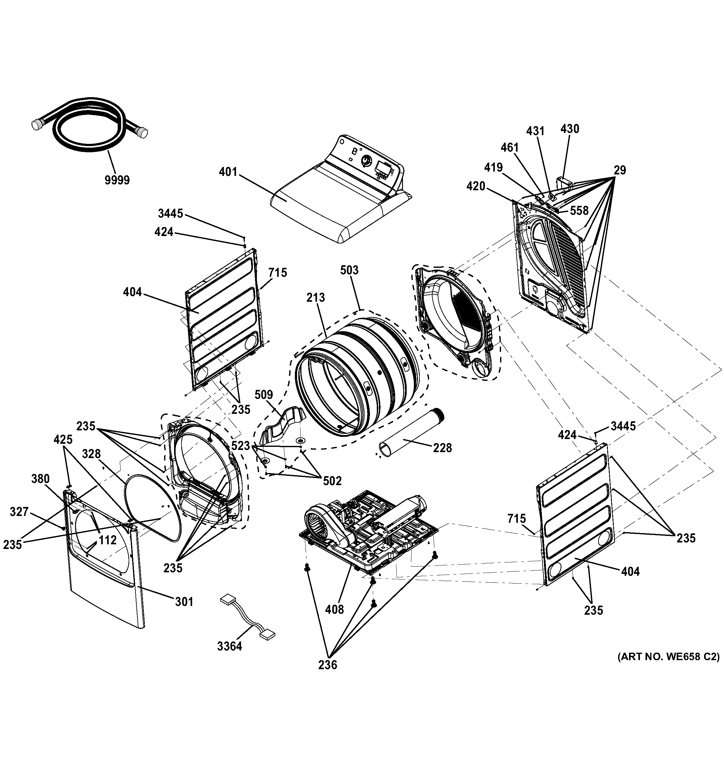 GE GTD81ESSJ0WS cabinet diagram