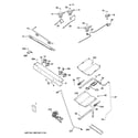 GE JGB635DEK1WW gas & burner parts diagram