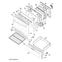 GE JGB635DEK1WW door & drawer parts diagram