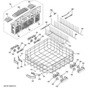 GE GDT740SSF2SS lower rack assembly diagram