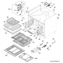 GE ZGP304LR5SS oven cavity parts diagram