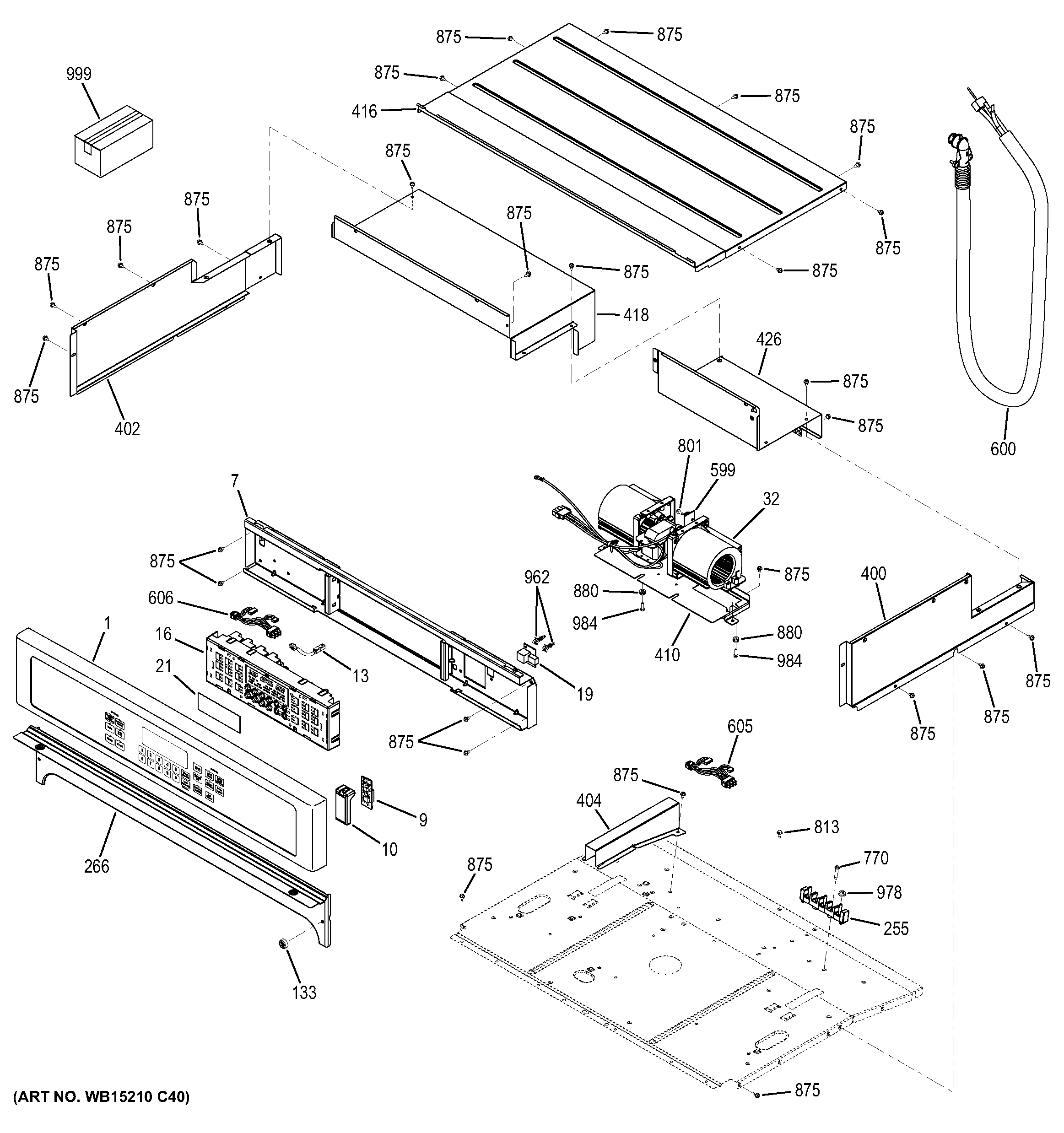 GE CK7000SH2SS control panel diagram