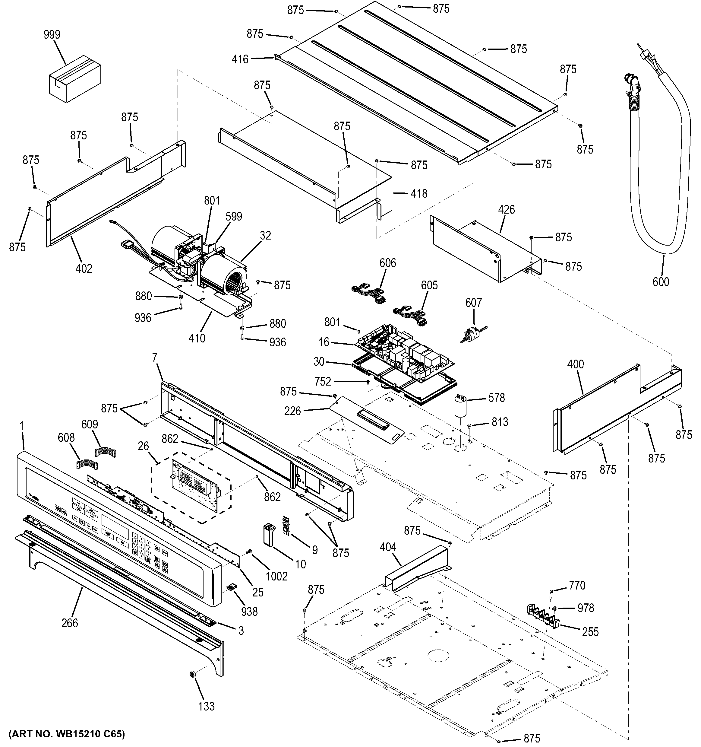 GE PT9050SF6SS control panel diagram