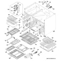 GE ZGP486NDR4SS oven cavity parts diagram