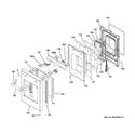 GE ZGP486NDR4SS small door assembly diagram