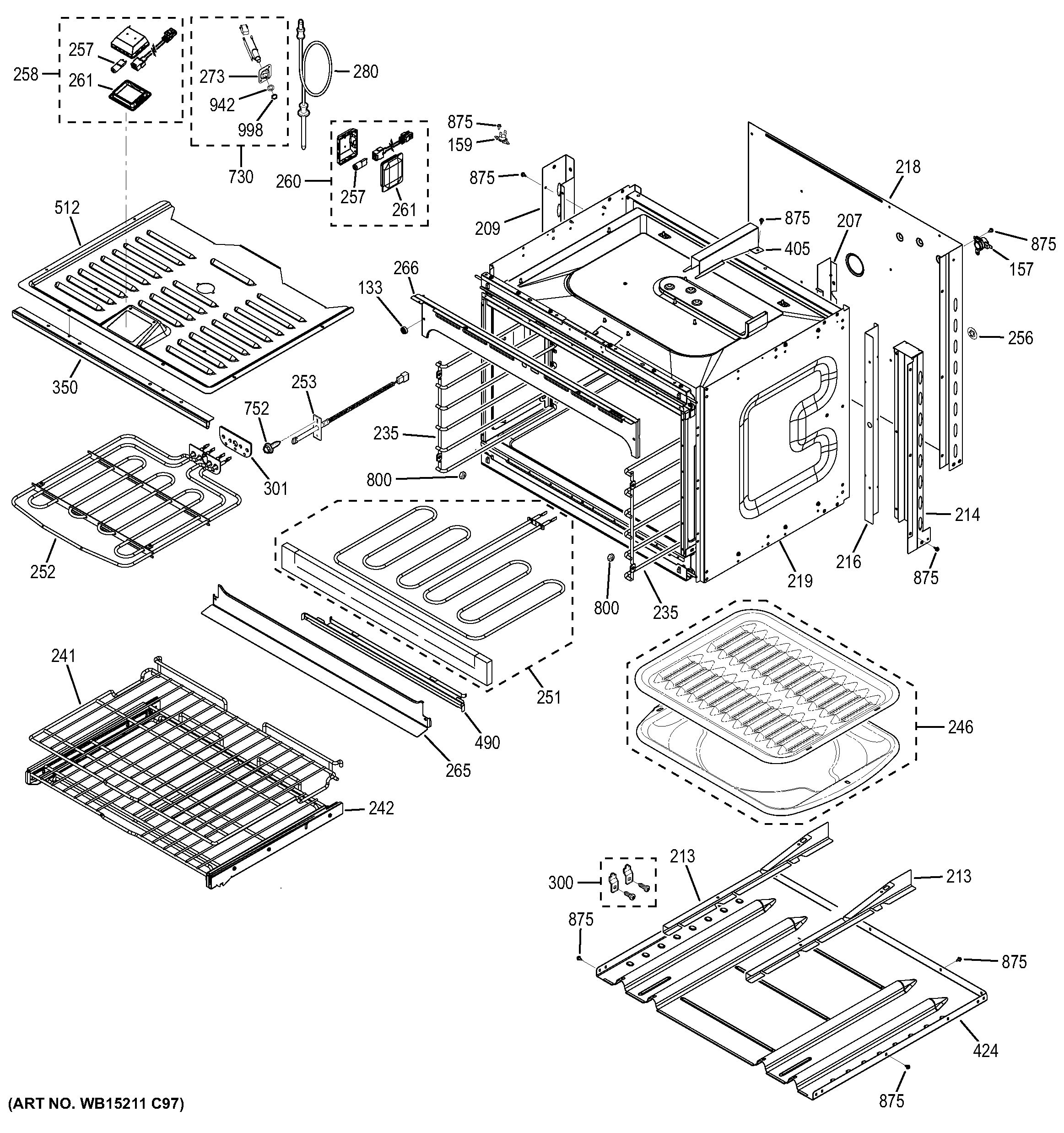 GE CT9550SH3SS lower oven diagram