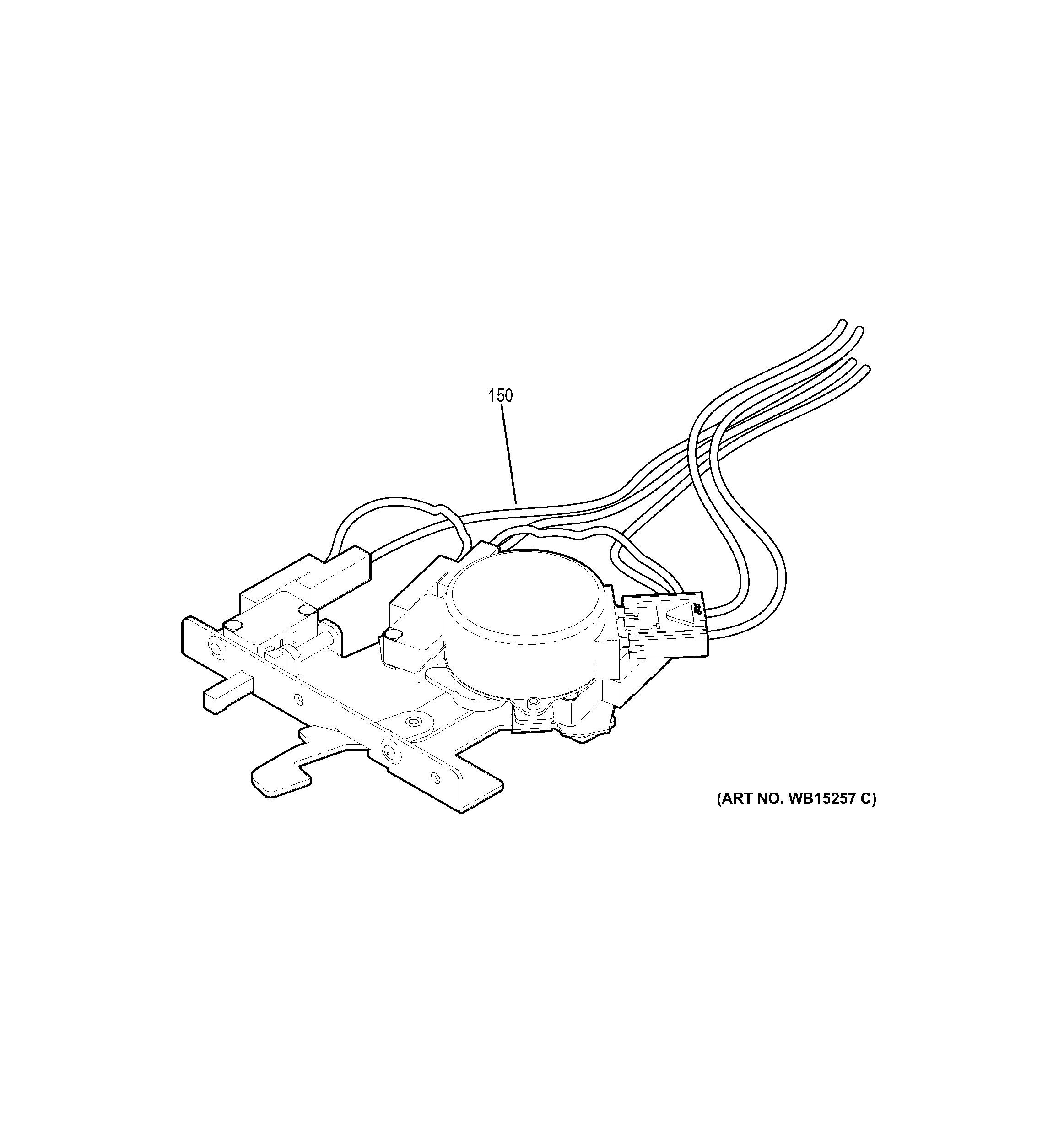 GE PB911SJ3SS door lock diagram