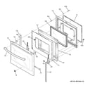 GE PB911TJ2WW door diagram