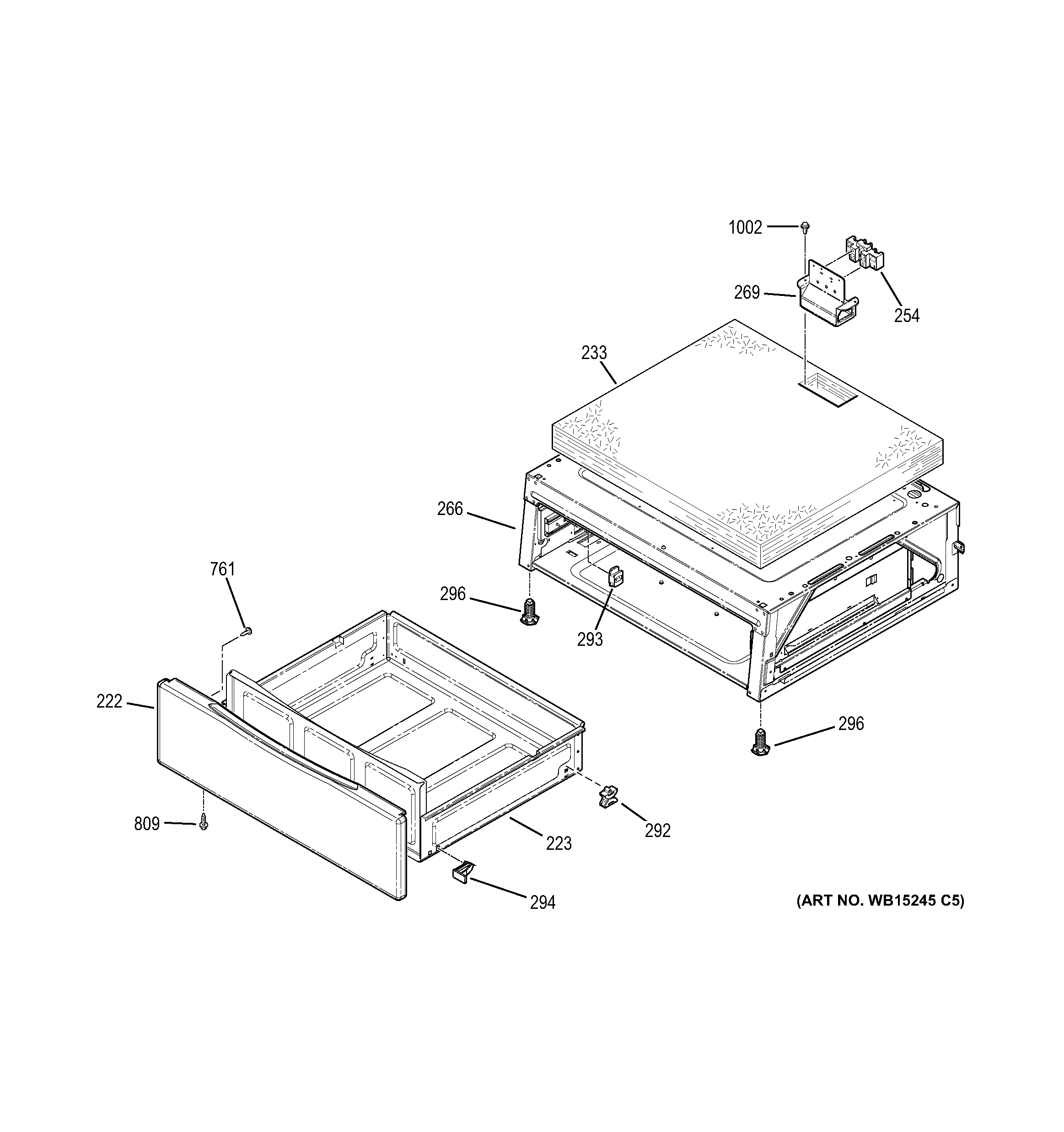 GE PHB920SJ1SS warming drawer diagram