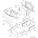 GE PGB930SEJ3SS door & drawer parts diagram