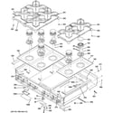 GE ZGU486NRP7SS cooktop diagram