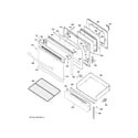 GE JGB650DEF1WW door & drawer parts diagram