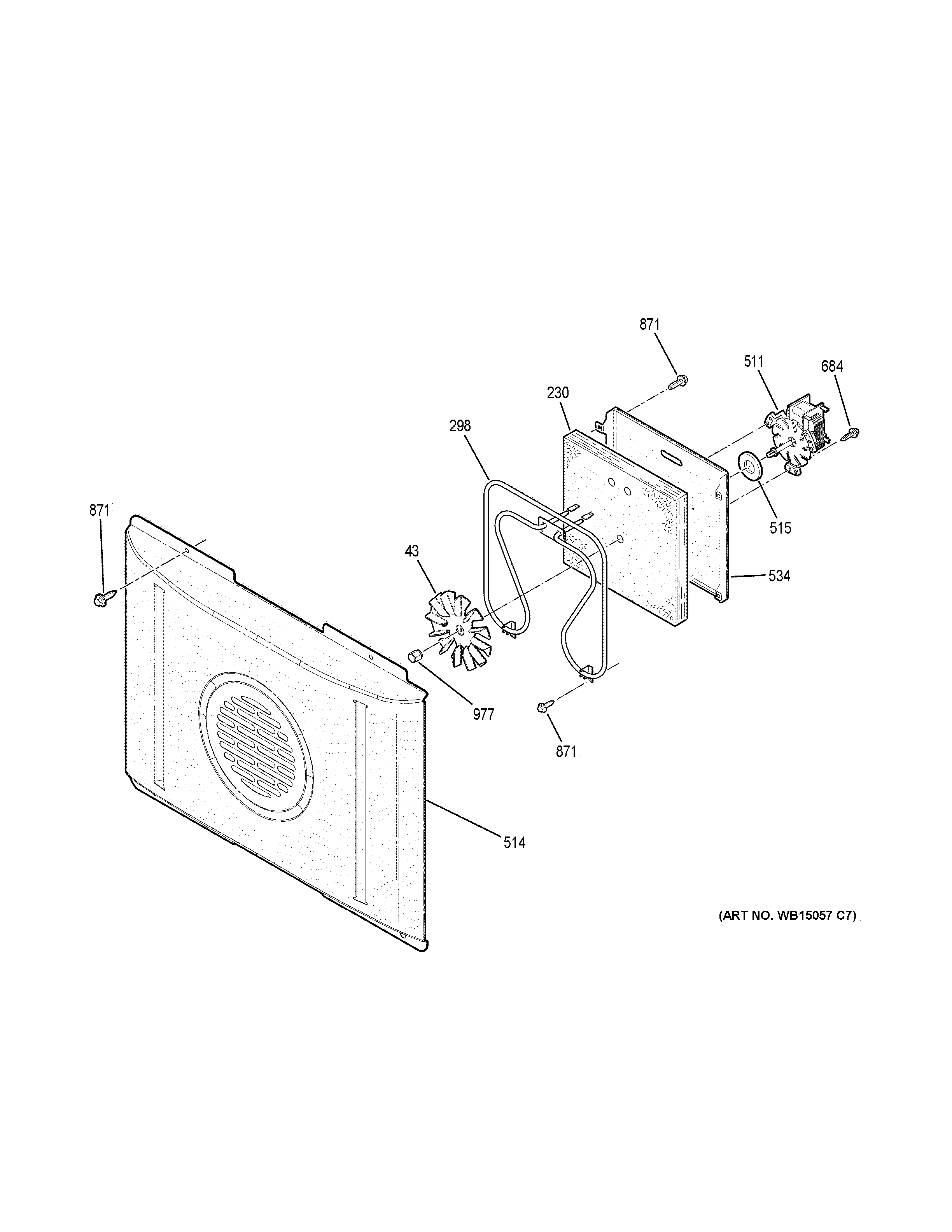 GE JB755SJ2SS convection fan diagram
