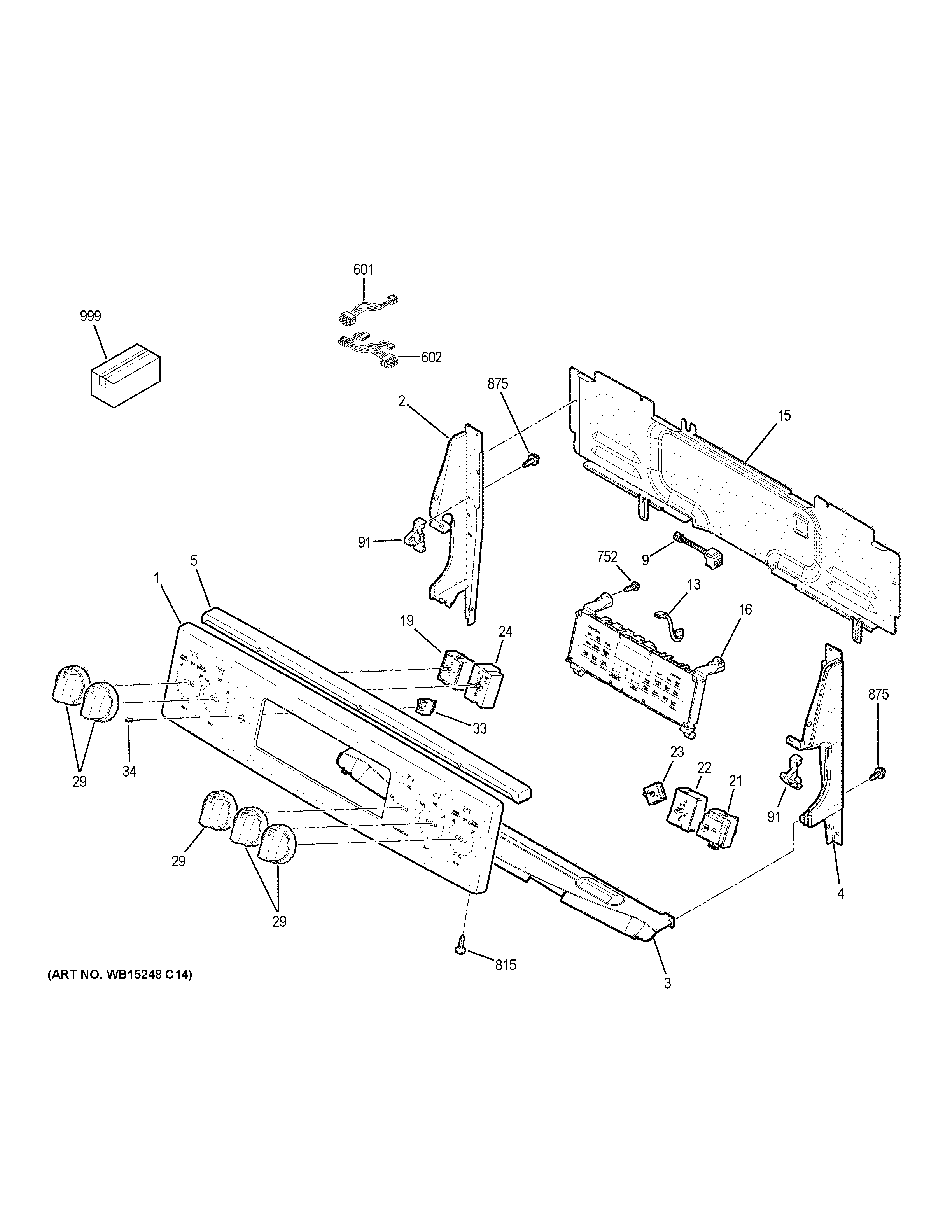 GE PB980SJ2SS control panel diagram