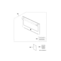 GE CSB9120SJ1SS door parts diagram