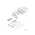 GE GDE23GSHBRSS freezer shelves diagram