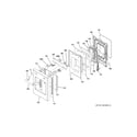 GE ZGP484NGR4SS small door assembly diagram