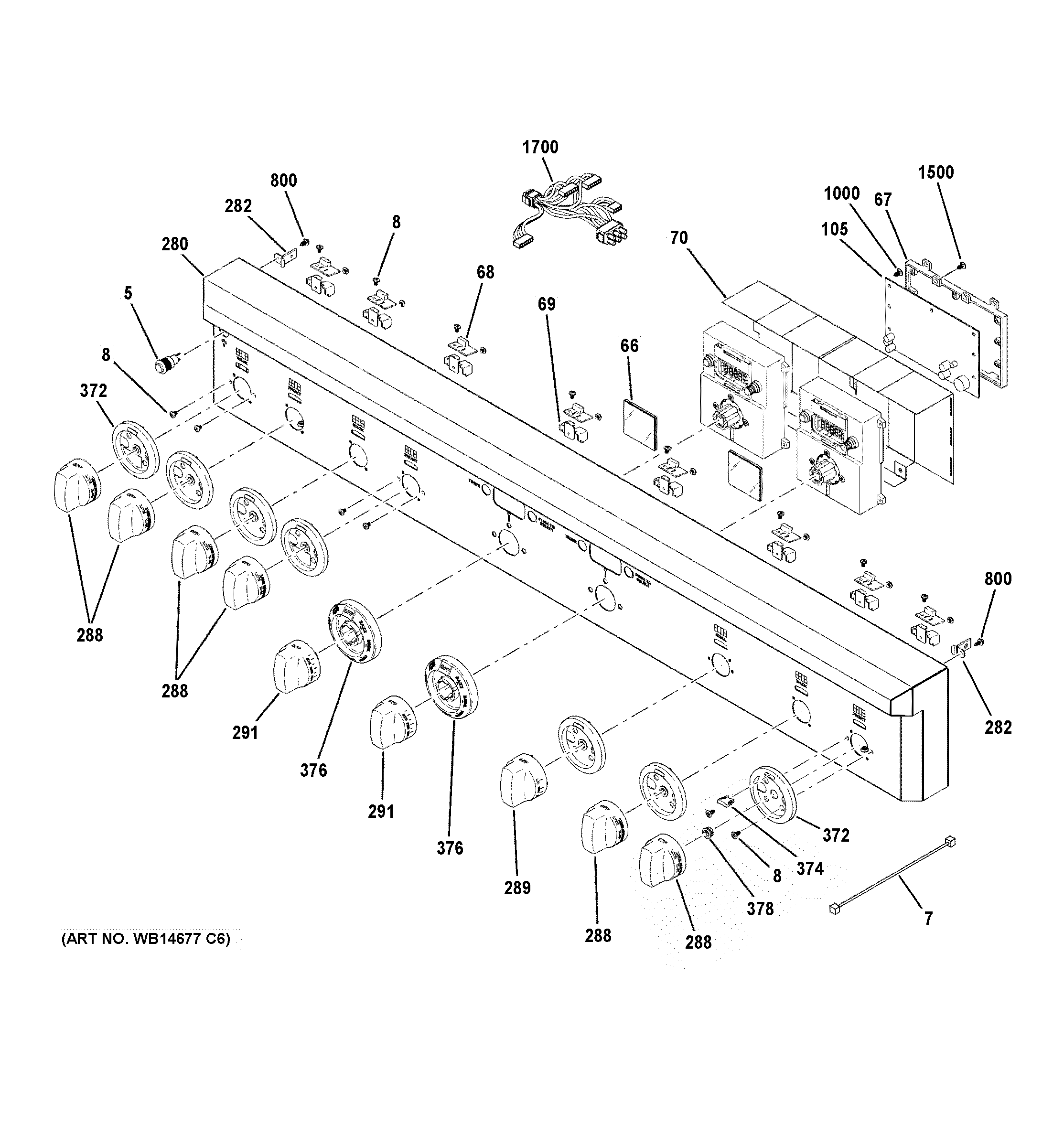 GE ZGP486NRR4SS control panel diagram