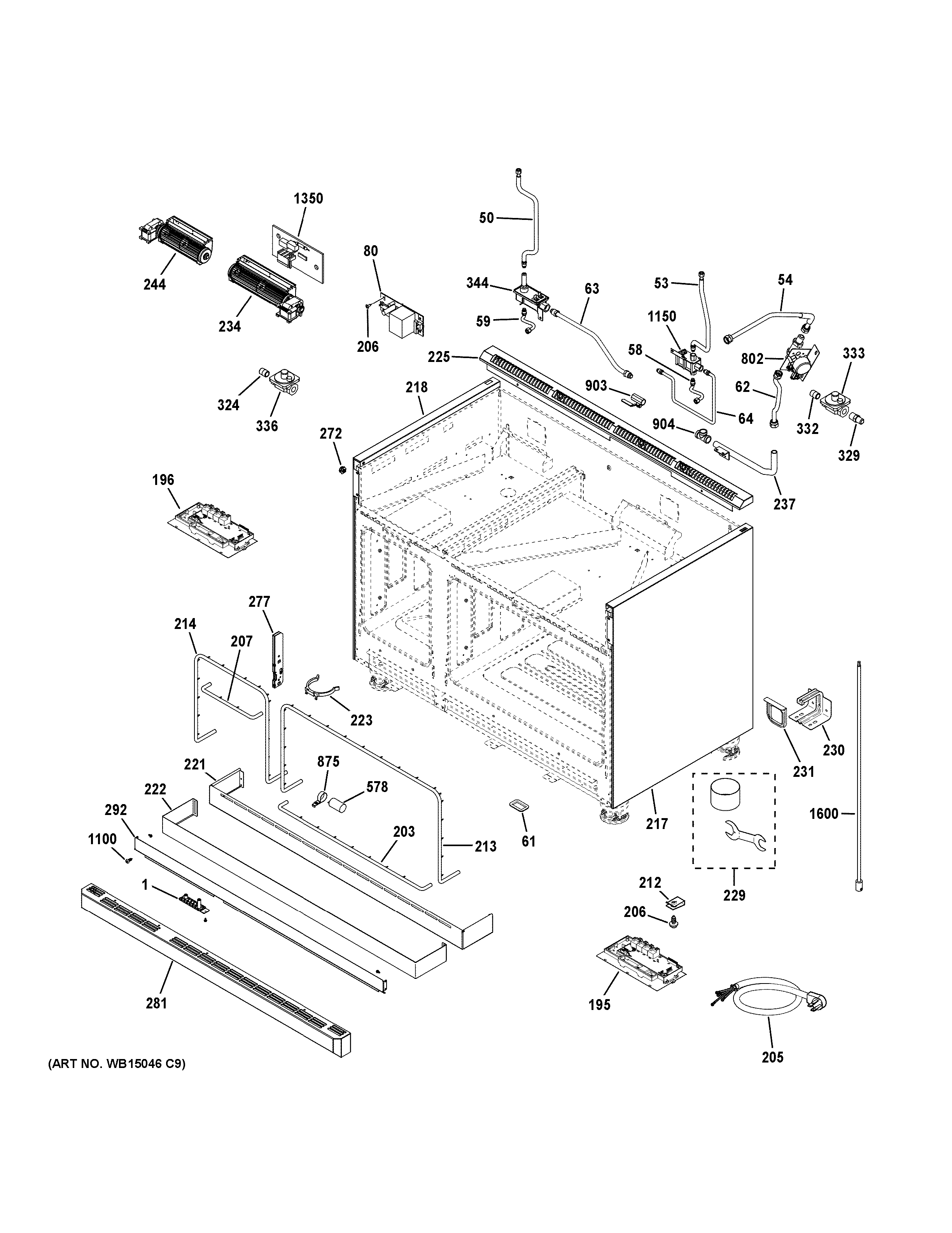 GE ZGP486NRR4SS body parts diagram