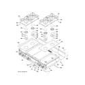 GE ZGU484NGP8SS cooktop diagram